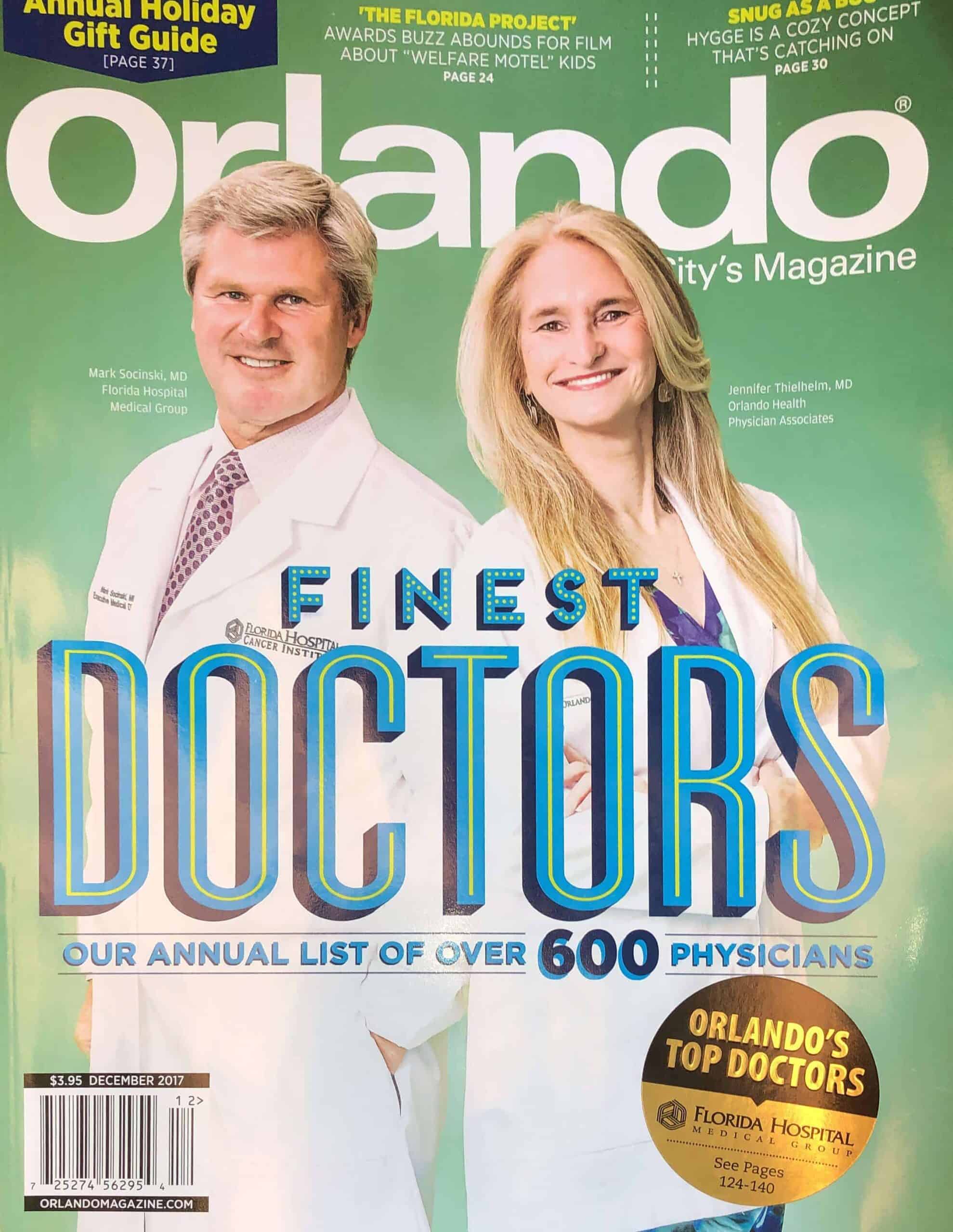 Orlando Magazine Top Doctors 2018 Orlando Orthopaedic Center