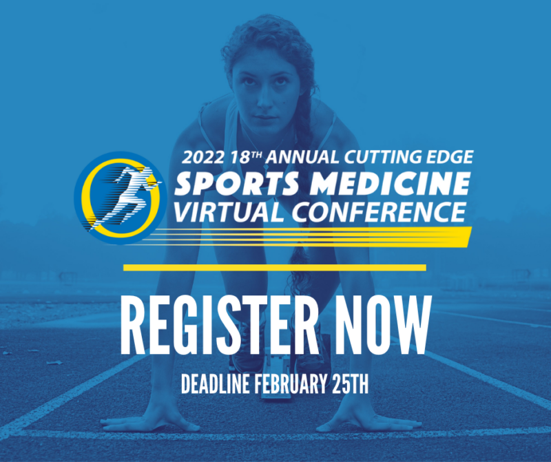Register Now 2021 Cutting Edge Sports Medicine Virtual Conference